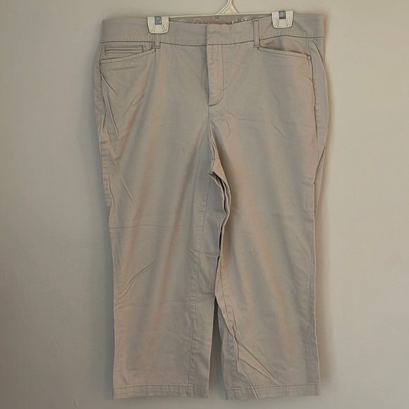 Khaki capri pants 14W - Picture 1 of 7